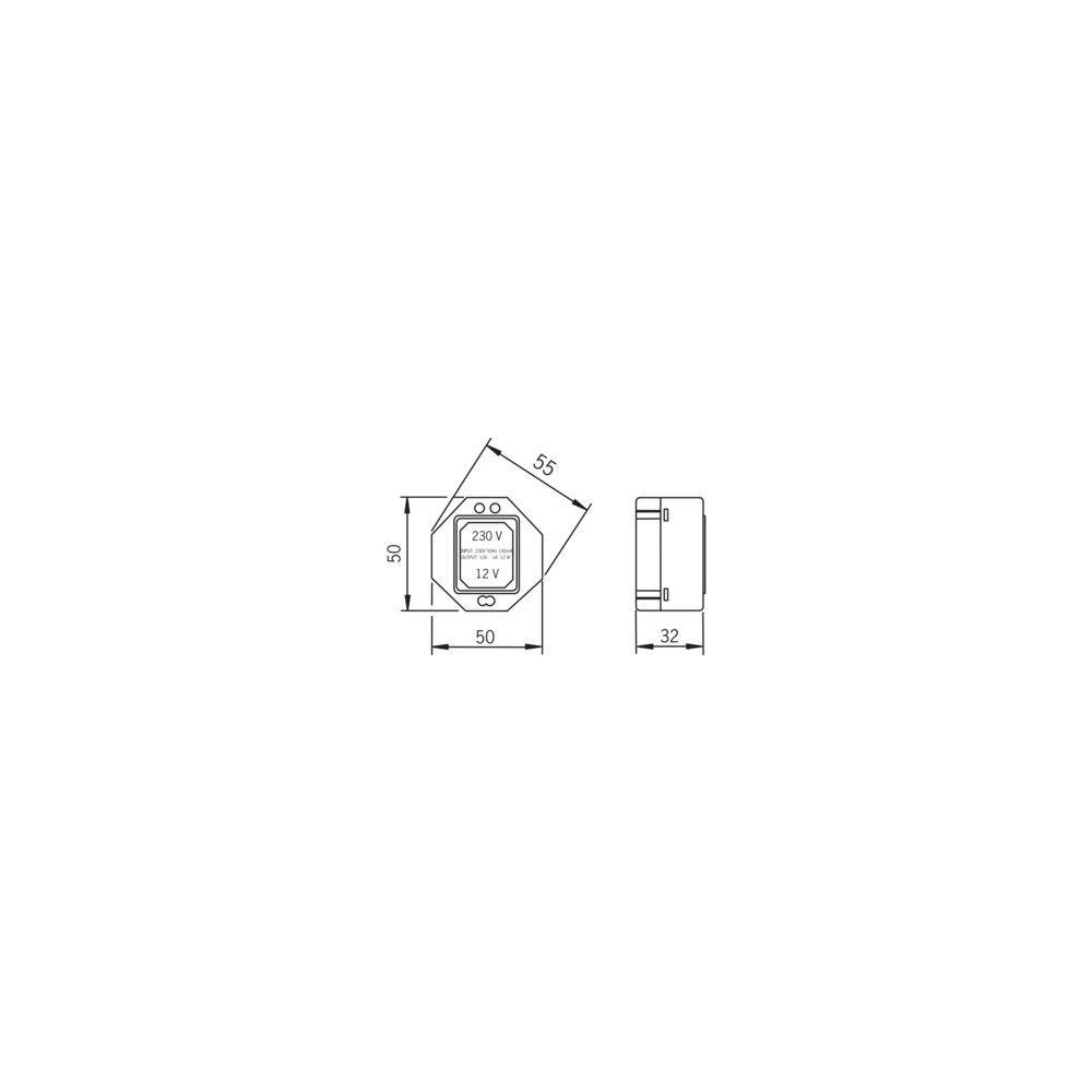 Hansa Transformator, 230/12VDC, 1A, 64990100... HANSA-64990100 4015474273320 (Abb. 4)