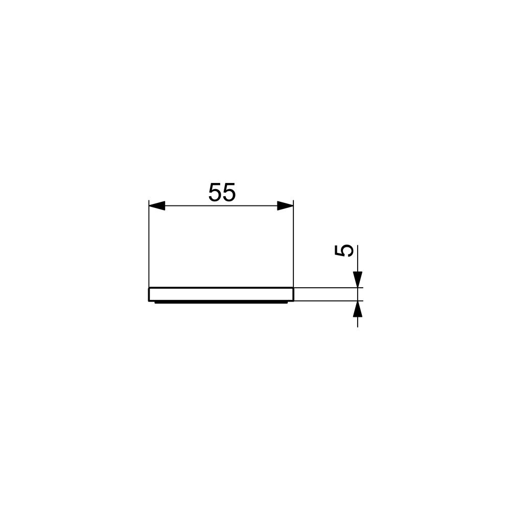 Hansa Living Rosette, 55x55mm, Chrom, 66360000... HANSA-66360000 4015474267909 (Abb. 4)