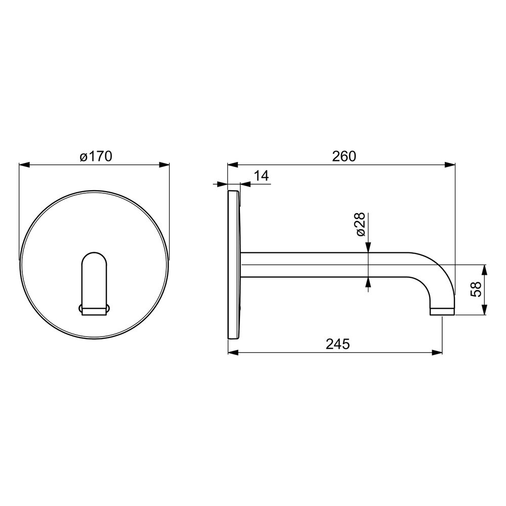 Hansa Electra Fertigset für Waschtisch-Batterie, Rosette rund, 3V, Bluetooth, Ausladung... HANSA-81802119 4057304016899 (Abb. 6)