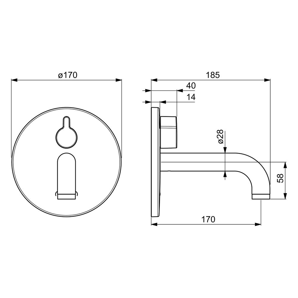 Hansa Electra Fertigset für Waschtisch-Batterie, Rosette rund, 3V, Bluetooth, Ausladung... HANSA-81812109 4057304016912 (Abb. 6)