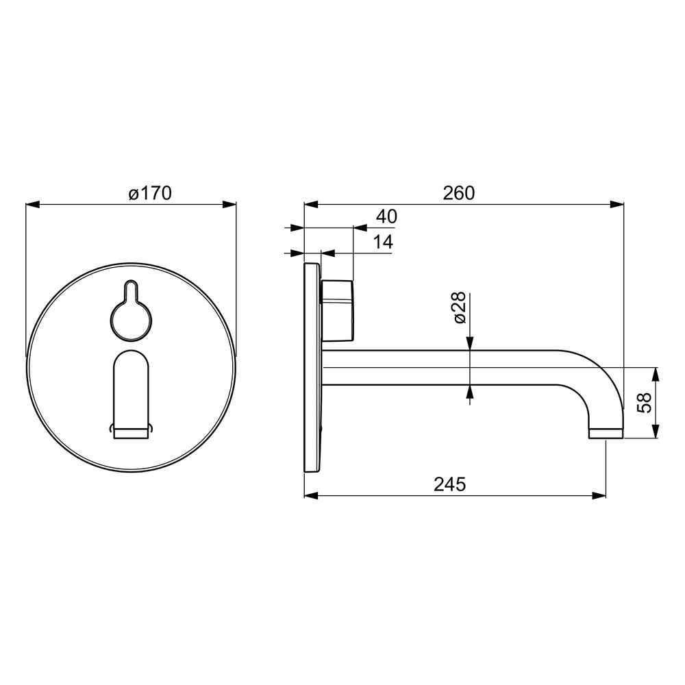 Hansa Electra Fertigset für Waschtisch-Batterie, Rosette rund, 3V, Bluetooth, Ausladung... HANSA-81812119 4057304016929 (Abb. 6)