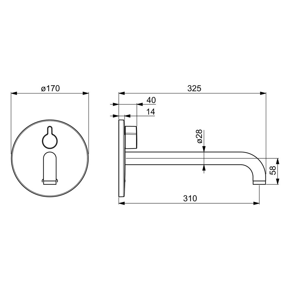 Hansa Electra Fertigset für Waschtisch-Batterie, Rosette rund, 3V, Bluetooth, Ausladung... HANSA-81812129 4057304016936 (Abb. 6)