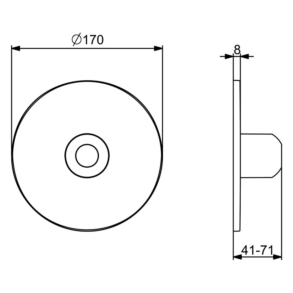 Hansa Fertigmontageset Duscharmatur, Unterputz, Einhebelmischer, 15l/min, Rosette rund,... HANSA-82619020 4057304024481 (Abb. 6)