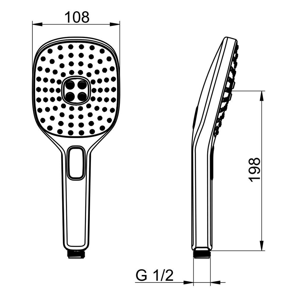 Hansa ActiveJet Style Handbrause, 3-strahlig, Chrom, 84330200... HANSA-84330200 4057304005091 (Abb. 4)
