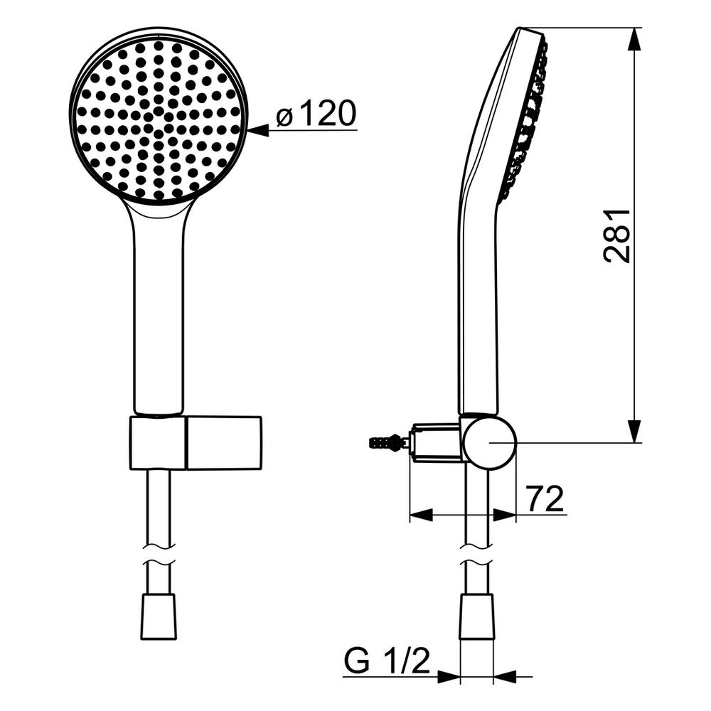 Hansa ActiveJet Handbrausegarnitur, 1-strahlig, Chrom/Hellgrau, 84380113... HANSA-84380113 4057304005145 (Abb. 4)