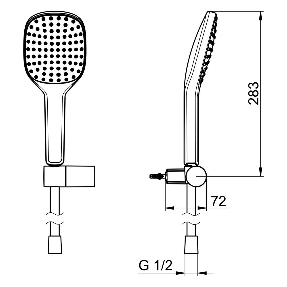 Hansa ActiveJet Style Handbrausegarnitur, 1-strahlig, Chrom, 84380213... HANSA-84380213 4057304005169 (Abb. 4)