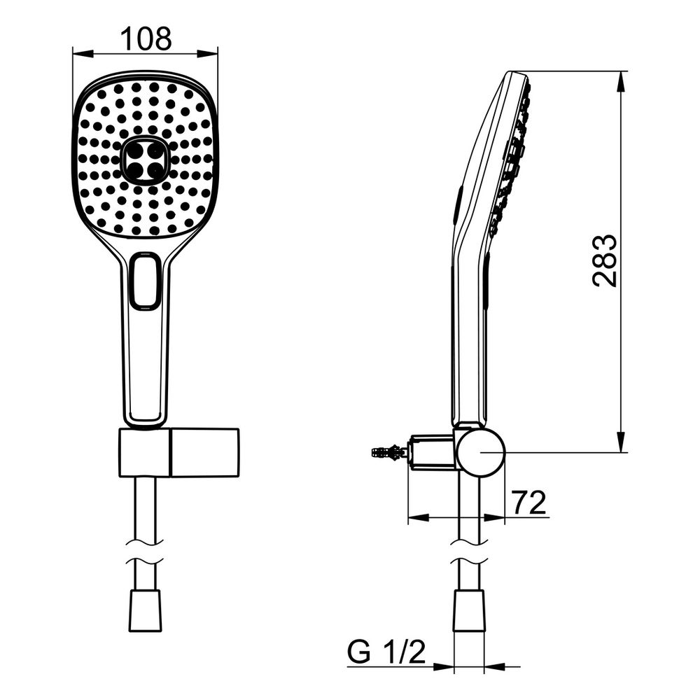 Hansa ActiveJet Style Handbrausegarnitur, 3-strahlig, Chrom, 84380233... HANSA-84380233 4057304005176 (Abb. 4)