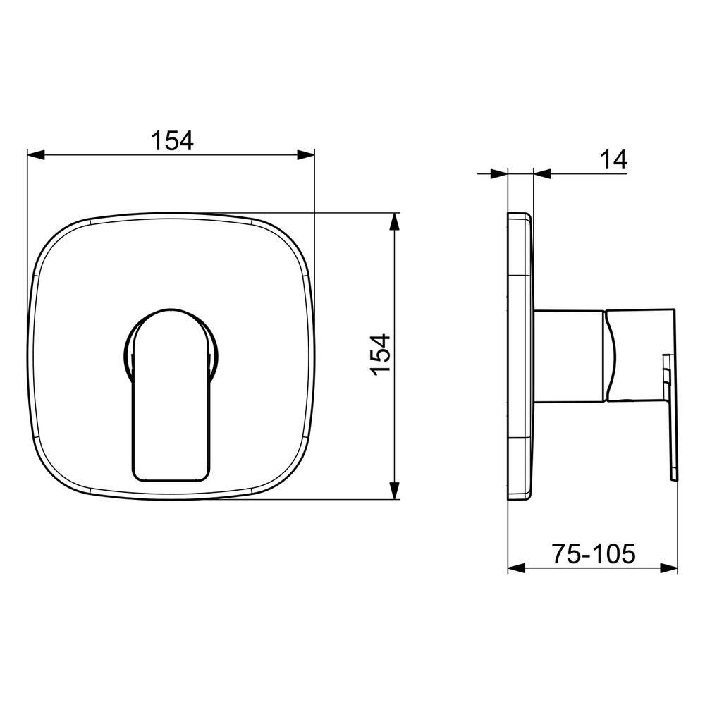 Hansa Stela Einhebelmischer Fertigset für Brause-Batterie 8785 Rosette soft edge Chrom... HANSA-87859173 4057304015267 (Abb. 6)