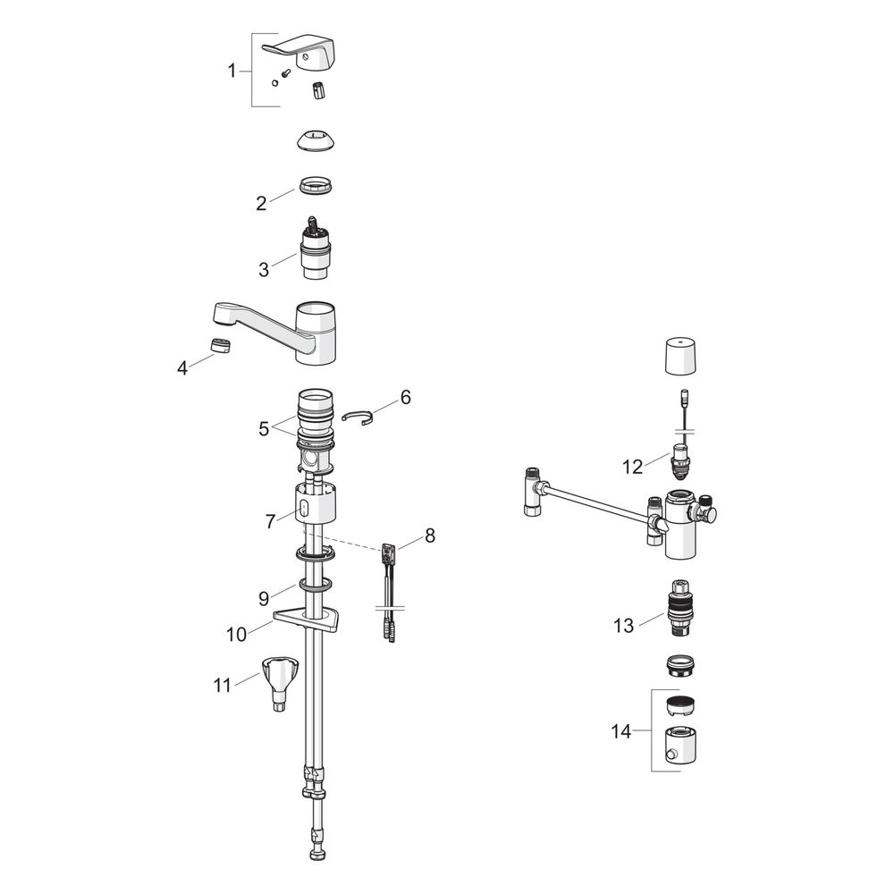 Hansa Care Einhebel-Küchenarmatur, 3V, Bluetooth, Ausladung 214mm, Chrom, 46132209... HANSA-46132209 4057304019654 (Abb. 7)