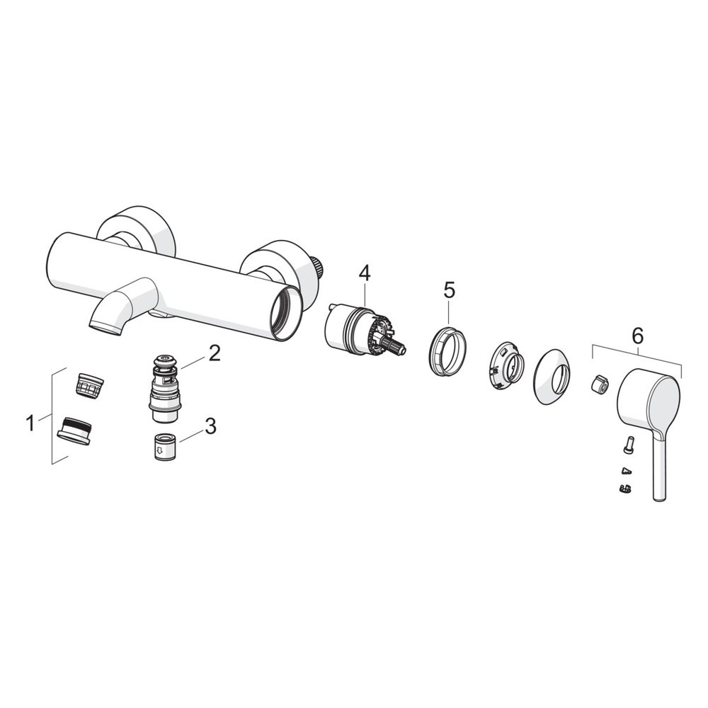 Hansa Vantis Style Einhebel-Wannen- und Brausearmatur, Wandmontage, 168mm Ausladung, ... HANSA-5444220733 4057304020261 (Abb. 7)