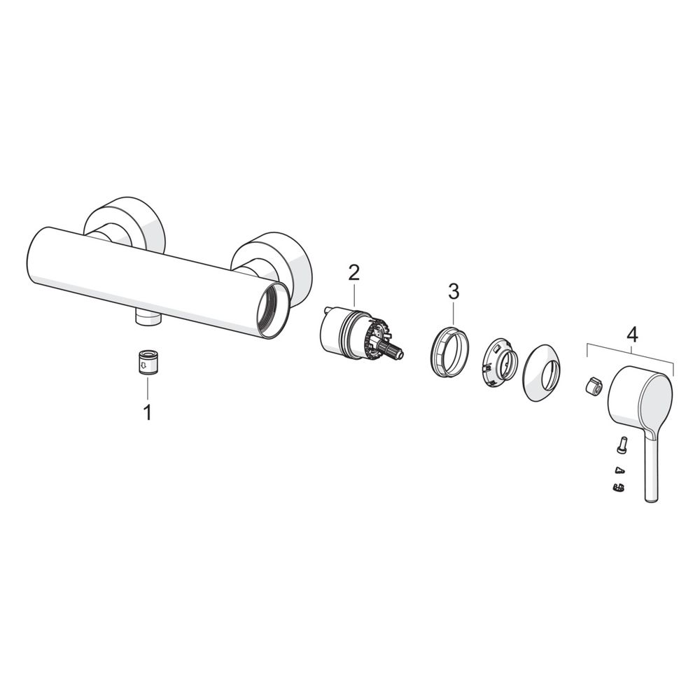 Hansa Vantis Style Einhebel-Brausearmatur, Wandmontage, Temperaturbegrenzer, Matt-Sch... HANSA-5445010733 4057304020278 (Abb. 7)