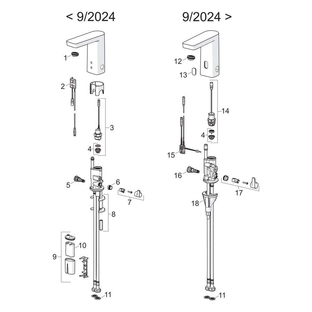 Hansa Stela Waschtischbatterie Eco plus, 6V, Bluetooth, Ausladung 105mm, DN 15, Chr... HANSA-571622790005 4057304018527 (Abb. 7)