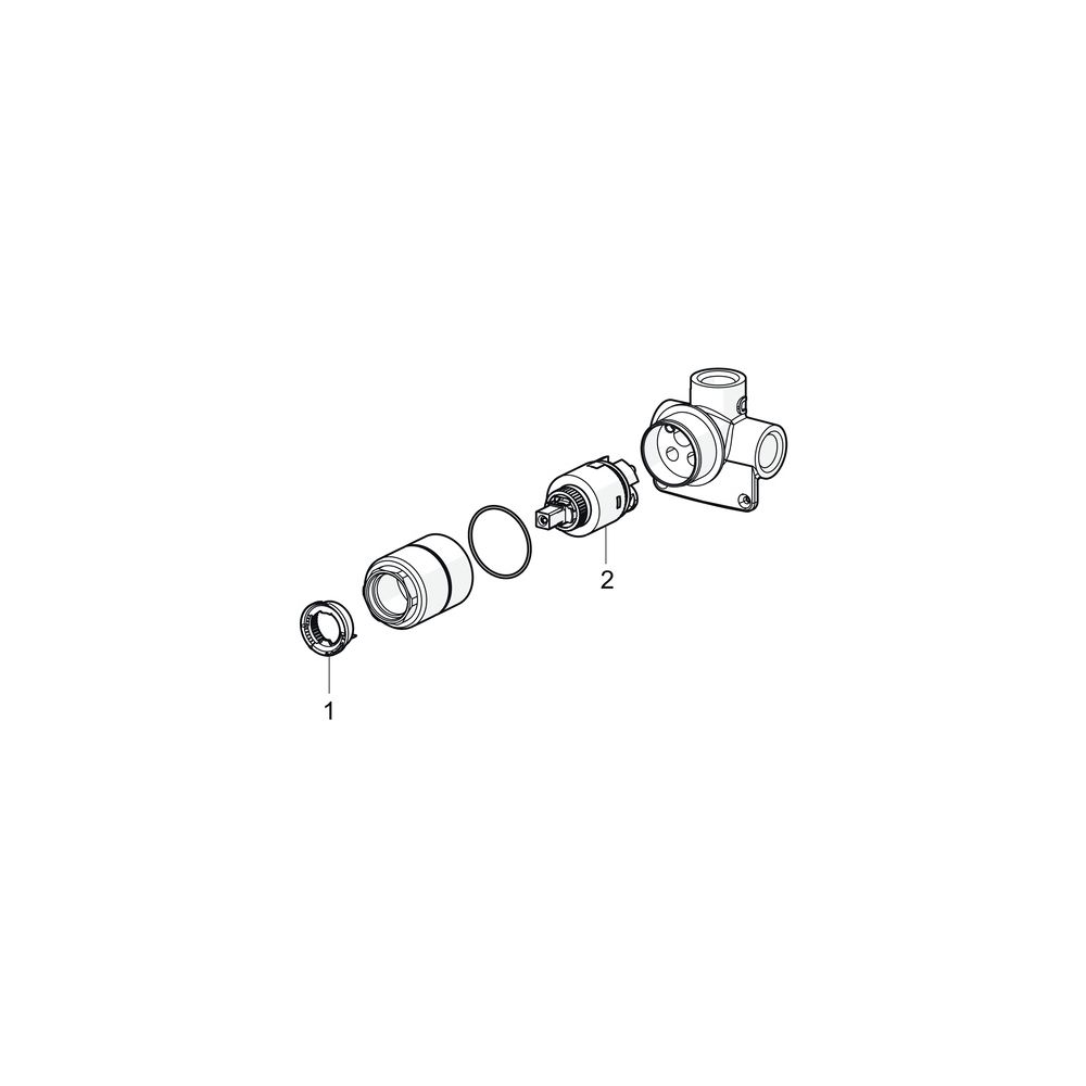 Hansa Vario Unterputz-Rohbauset Brausearmatur, DN 15, 50500100... HANSA-50500100 4015474117990 (Abb. 7)