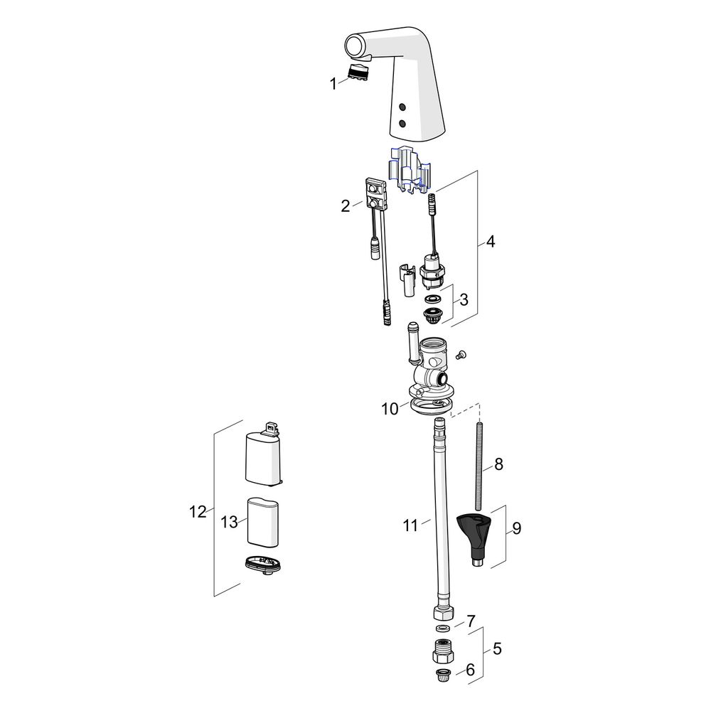 Hansa Designo Style Waschtischbatterie, 6V, Ausladung 100mm, DN 15, Chrom, 51932201... HANSA-51932201 4057304006548 (Abb. 7)
