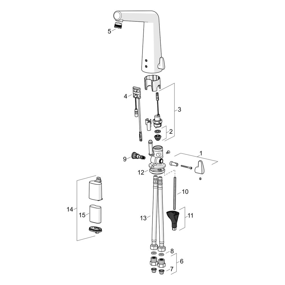 Hansa Designo Waschtischbatterie Style 5194 6V Ausladung 164mm DN15 Chrom... HANSA-51942201 4057304006616 (Abb. 7)