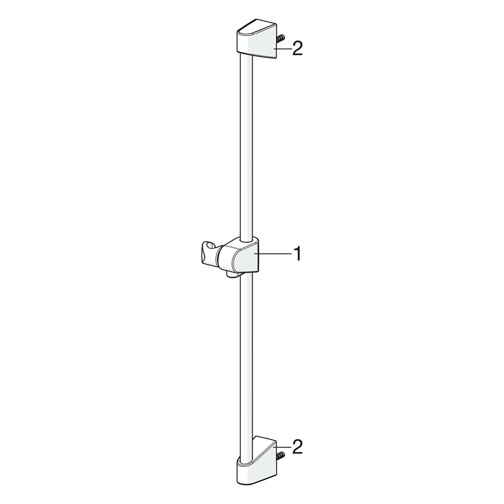 Hansa BasicJet Wandstangengarnitur, 1-strahlig, Chrom, 44780213... HANSA-44780213 4057304002465 (Abb. 7)