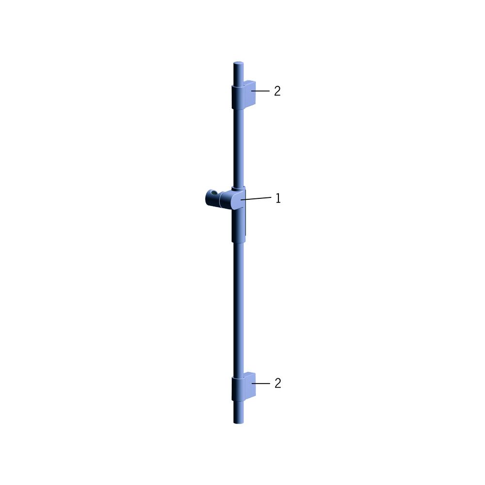 Hansa ActiveJet Wandstangengarnitur, 3-strahlig, Chrom/Hellgrau, 84370130... HANSA-84370130 4057304005114 (Abb. 7)