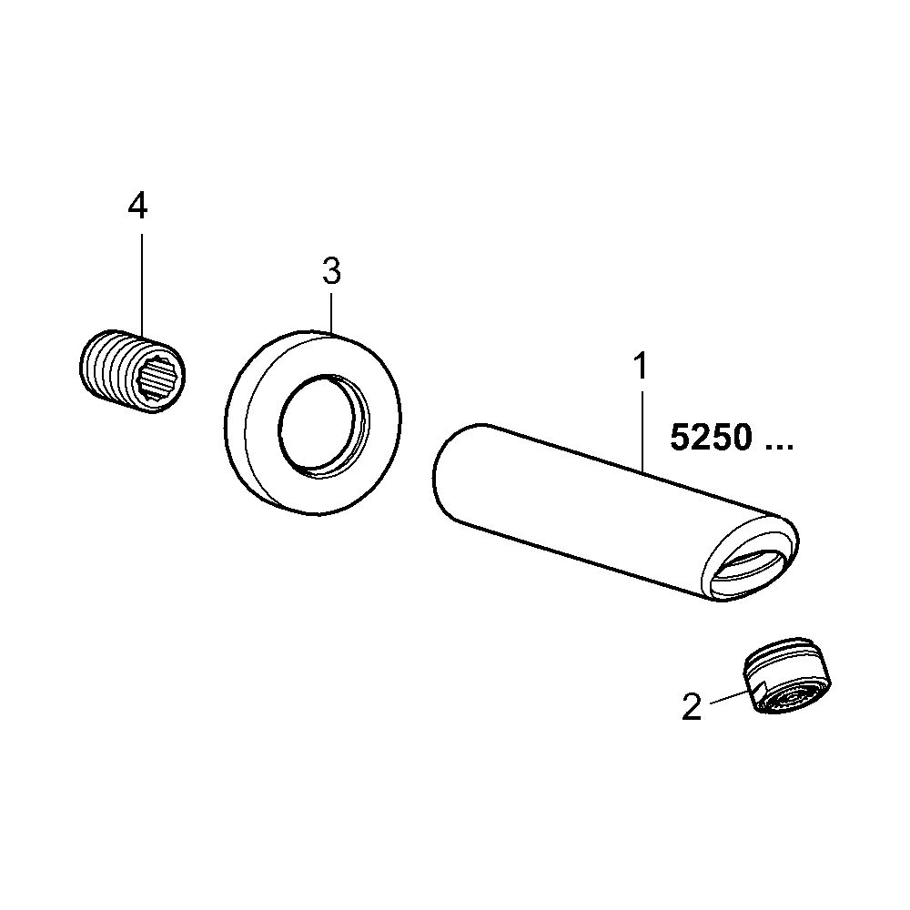 Hansa Auslauf, Länge 170mm, Ausladung 170mm, DN 15, Chrom, 52502100... HANSA-52502100 4015474068445 (Abb. 5)