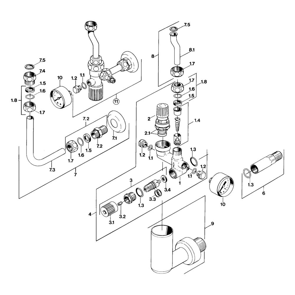 Hansa Regelventil für 1 oder 2 Rohrsysteme, 63202350... HANSA-63202350 4015474053519 (Abb. 5)