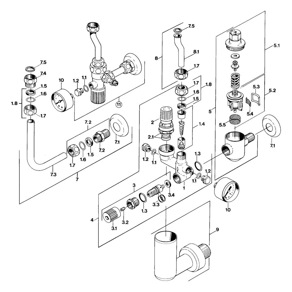 Hansa Regelventil für 1 oder 2 Rohrsysteme, 63302350... HANSA-63302350 4015474053618 (Abb. 5)