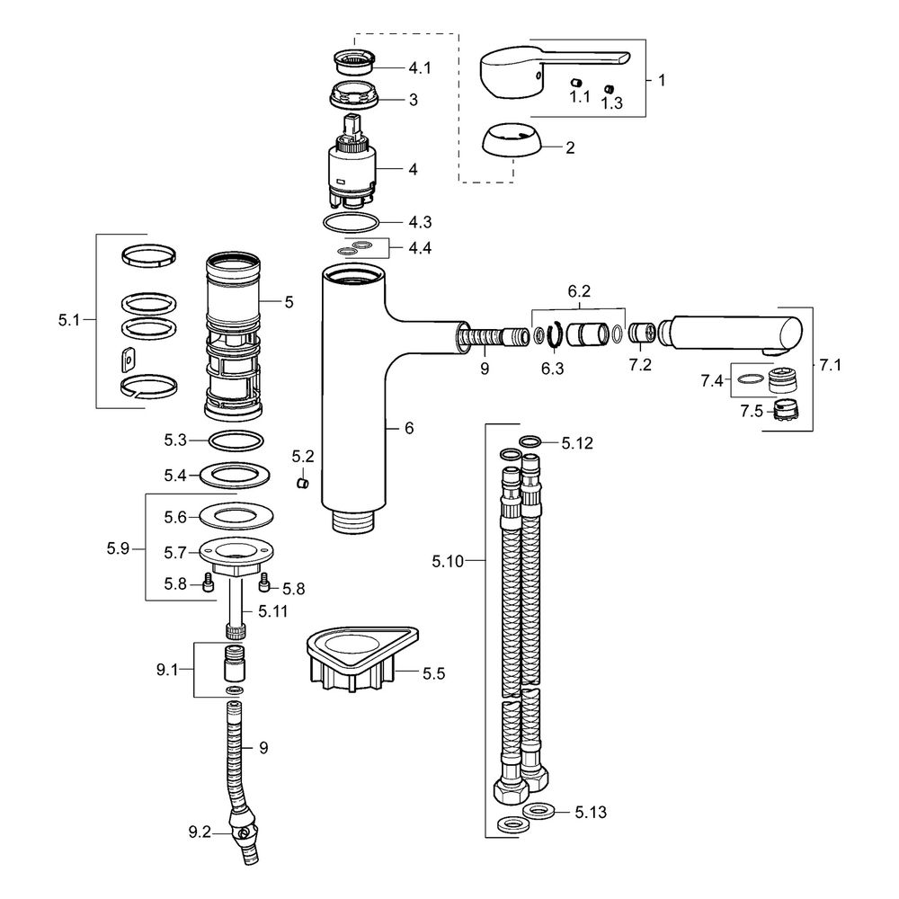 Hansa Ronda Einhebel-Küchenarmatur, Ausladung 200mm, DN 15, Chrom, 03342273... HANSA-03342273 4015474263185 (Abb. 5)