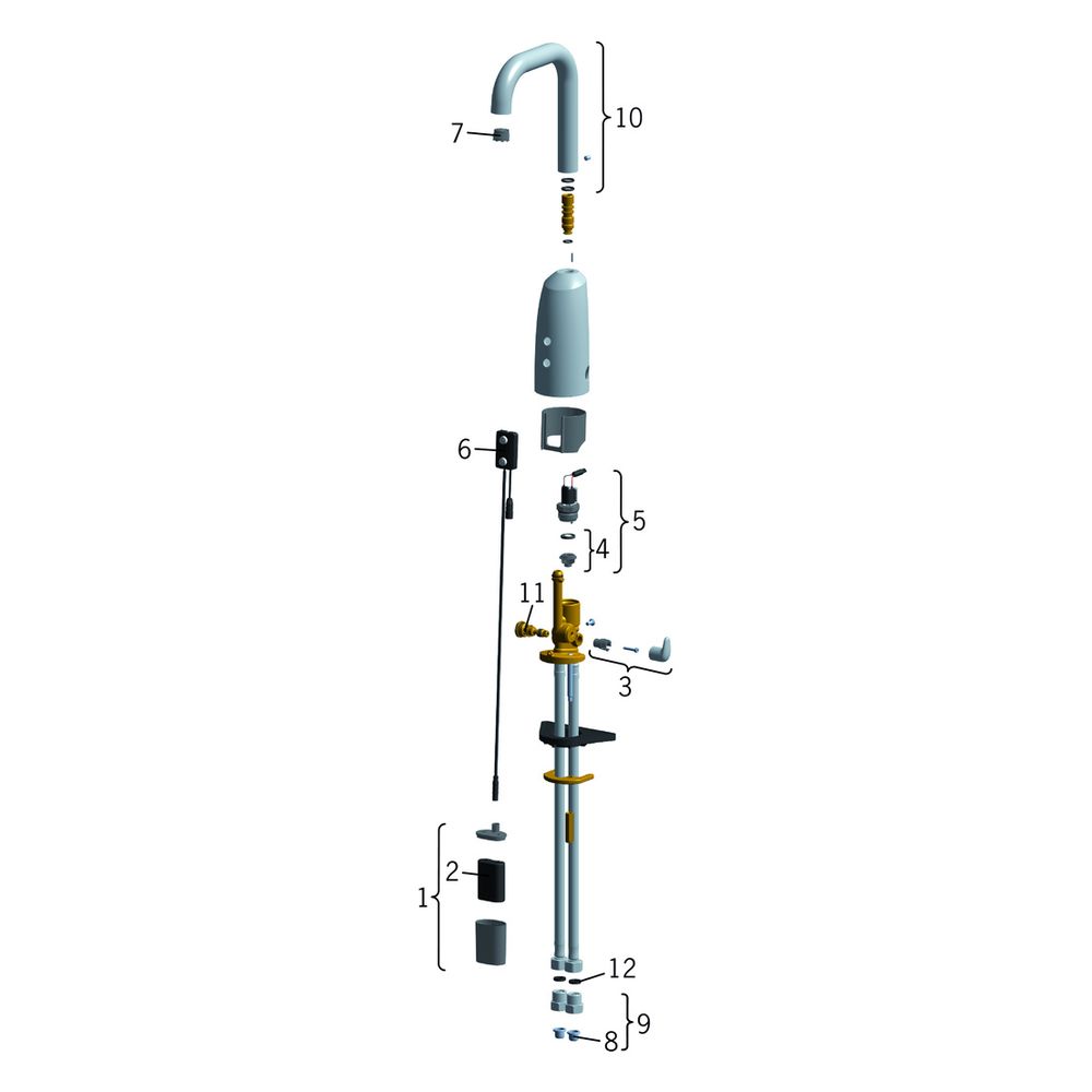 Hansa Electra Waschtischbatterie, 6V Bluetooth, Ausladung 120mm, DN 15, Chrom, 64442229... HANSA-64442229 4057304015052 (Abb. 5)