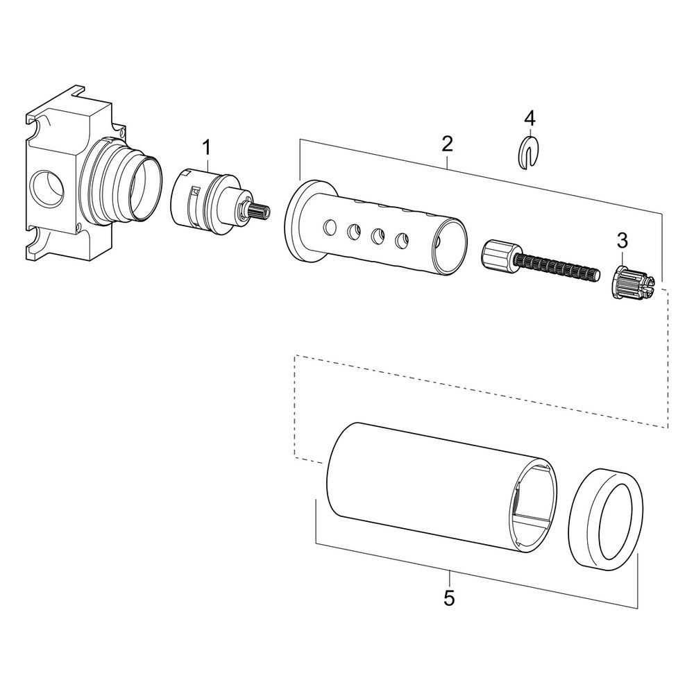 Hansa Verdeckte Umsteller, G 1/2", DN 15/15, 02950100... HANSA-02950100 4015474186477 (Abb. 5)