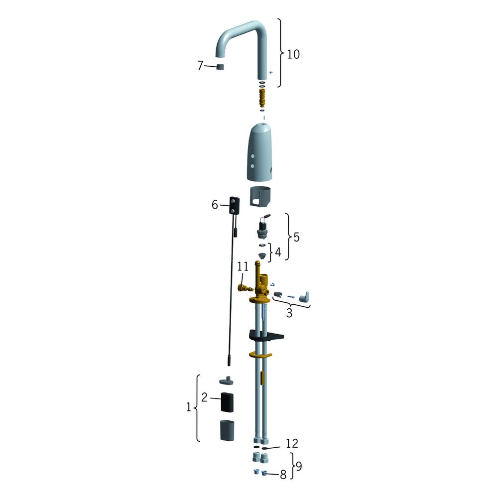 Hansa Electra Waschtischbatterie, 6V Bluetooth, Ausladung 170mm, DN 15, Chrom, 64442219... HANSA-64442219 4057304015069 (Abb. 5)