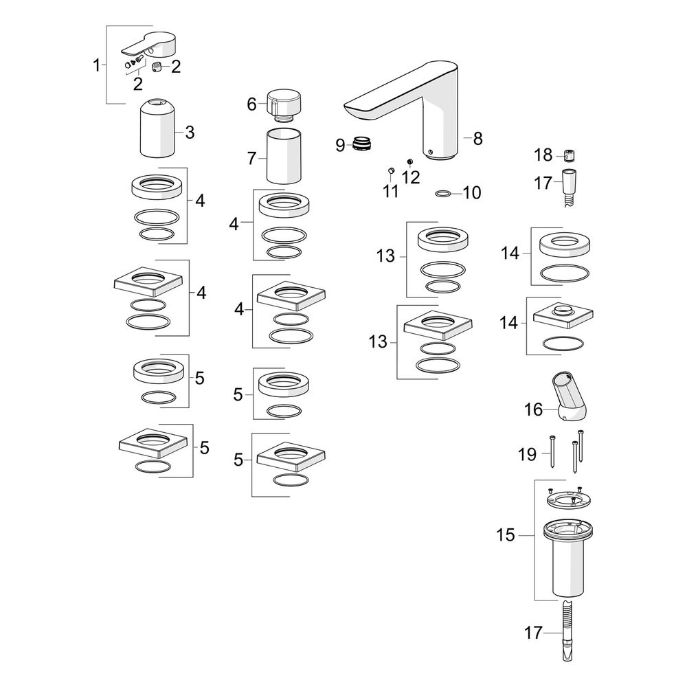 Hansa Ligna Einhebelmischer Fertigmontageset für Wanne/Brause, 1-strahlig, 72mm Ausladu... HANSA-06442473 4057304014529 (Abb. 7)