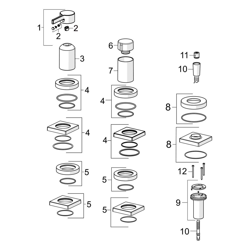 Hansa Loft Einhebelmischer Fertigmontageset für Wanne/Brause 5779 Rosette eckig 1-strah... HANSA-57799483 4057304014574 (Abb. 7)