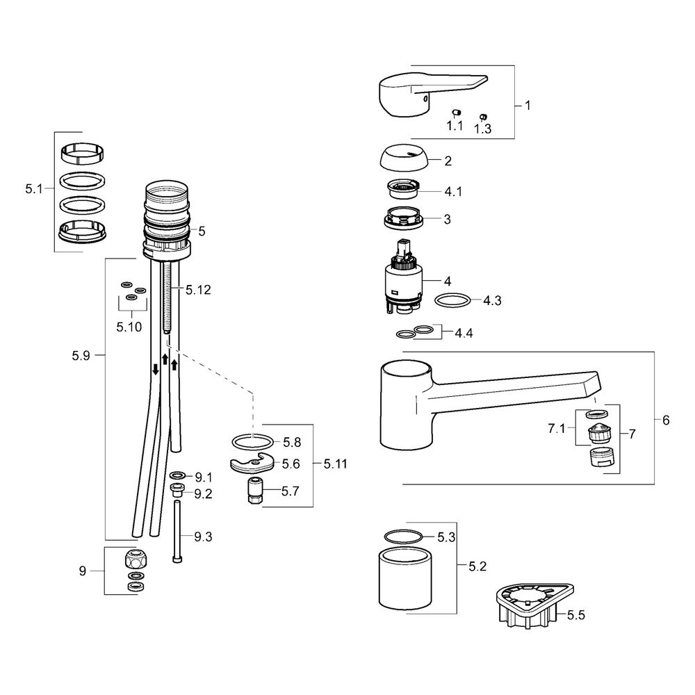 Hansa Twist Einhebel-Küchenarmatur, Niederdruck, Kupferrohr Ausladung 199mm, DN 15, Chr... HANSA-09121183 4015474261143 (Abb. 7)