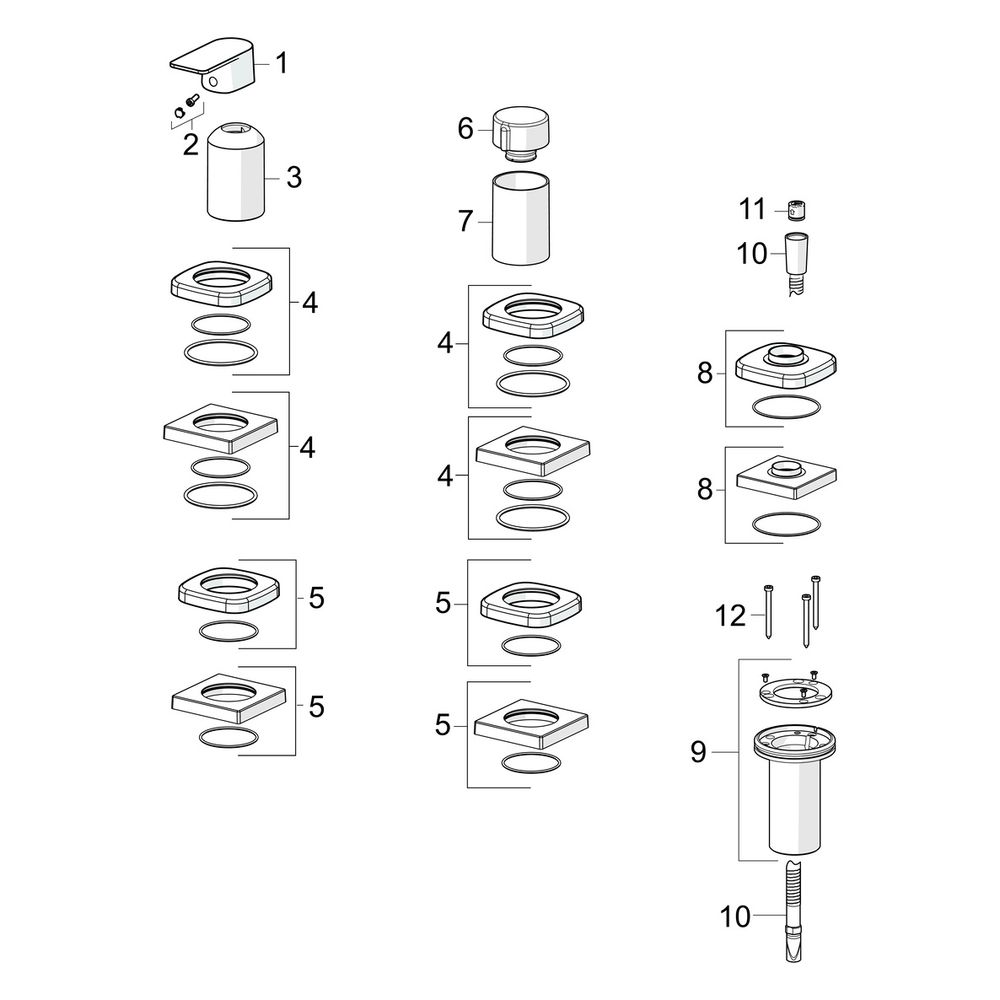 Hansa Stela Einhebel-Fertigmontageset für Wanne/Brause, Rosette eckig, Chrom, 57319473... HANSA-57319473 4057304015335 (Abb. 7)