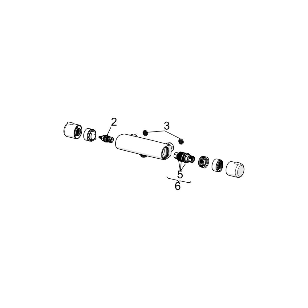Hansa Micra Brausebatterie, DN 15, Matt-Schwarz, 5815017133... HANSA-5815017133 4057304015724 (Abb. 7)