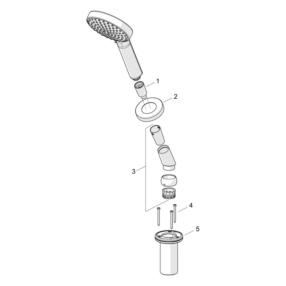 Hansa ActiveJet Handbrause, 1-strahlig, 72mm, Ausladung 189mm, DN 15, Chrom, 53249440... HANSA-53249440 4057304014673 (Abb. 7)