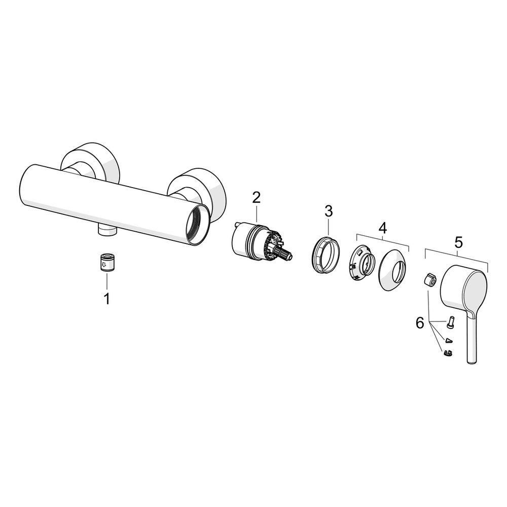 Hansa Vantis Style Einhebel-Brausebatterie, Chrom, 54450107... HANSA-54450107 4057304017551 (Abb. 7)
