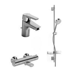 Hansa Polo Badezimmer Armaturen Paket 4652 DN15 Chrom... HANSA-46520090 4057304010163 (Abb. 1)