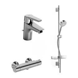Hansa Polo Badezimmer Armaturen Paket 4653 DN15 Chrom... HANSA-46530090 4057304010170 (Abb. 1)
