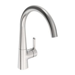 Hansa Designo Style Einhebel-Küchenarmatur, Standmontage, Cascade Strahlregler, Stahl... HANSA-5101228380 4057304020223 (Abb. 1)