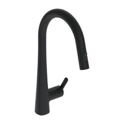 Hansa Designo Style Einhebel-Küchenarmatur, Standmontage, ausziehbar, Matt-Schwarz, 5... HANSA-5136228333 4057304020186 (Abb. 1)
