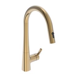 Hansa Designo Style Einhebel-Küchenarmatur, Standmontage, ausziehbar, Bronze gebürste... HANSA-5136228381 4057304020209 (Abb. 1)