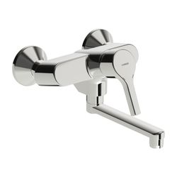 Hansa Paleno Einhebel-Waschtisch- und Küchenarmatur, Ausladung 242mm, DN 15, Chrom, 563... HANSA-56382203 4057304012051 (Abb. 1)