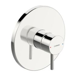 Hansa Stela Einhebelmischer Fertigmontageset für Brausebatterie 8785 Rosette rund Chrom... HANSA-87859041 4015474286160 (Abb. 1)