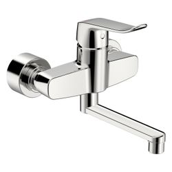 Hansa Clinica Einhebel-Waschtischbatterie, Bedienhebel lang, Ausladung 227mm, DN 15, Ch... HANSA-01516283 4057304018909 (Abb. 1)