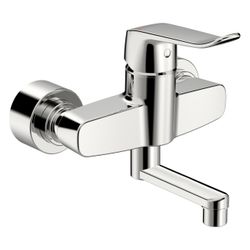 Hansa Clinica Einhebel-Waschtischbatterie, Bedienhebel lang, Ausladung 177mm, DN 15, Ch... HANSA-01526283 4057304013119 (Abb. 1)