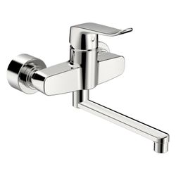 Hansa Clinica Einhebel-Waschtischbatterie, Bedienhebel lang, Ausladung 277mm, DN 15, Ch... HANSA-01536283 4057304013126 (Abb. 1)