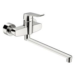 Hansa Clinica Einhebel-Waschtischbatterie, Bedienhebel lang, Ausladung 377mm, DN 15, Ch... HANSA-01546283 4057304013133 (Abb. 1)