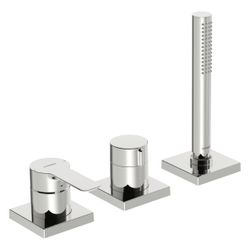 Hansa Ligna Einhebelmischer Fertigmontageset für Wanne/Brause, 1-strahlig, 75x75mm, Chr... HANSA-06439493 4057304014598 (Abb. 1)