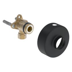 Hansa Winkelkupplung, G 3/4" x 1/2" x 12mm, Messing, Matt-Schwarz, 290009-33... HANSA-290009-33 6414150105067 (Abb. 1)
