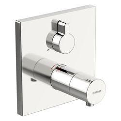 Hansa Varox Pro Fertigmontageset für Brausebatterie, Rosette eckig, Chrom, 40579073... HANSA-40579073 4057304003752 (Abb. 1)