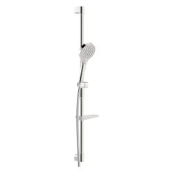 Hansa Viva Wandstangengarnitur, 3-strahlig, Länge 971mm, Brauseschlauch 175cm, Messing/... HANSA-44150330 4057304018145 (Abb. 1)